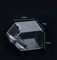 Maßgefertigte Acryl-Süßigkeitendose PMMA Vinyl Runde Seiten Lebensmittelsicher Zuckerbehälter Ladenorganizer 5 Fächer Modern