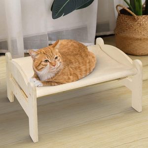 Muebles modernos Cama elevada para gatos de interior Cama para gatos de <span class=keywords><strong>madera</strong></span> hecha a mano - Product Image 4