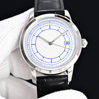 Montre mécanique automatique de luxe ultra-fine pour homme, mouvement importé 9015, acier inoxydable, aiguilles, diamètre 40 mm, 8 mm