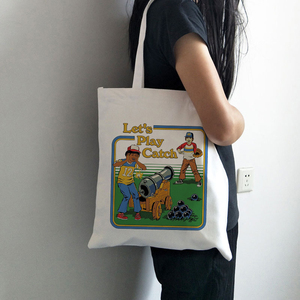 Bolsa de compras con logotipo personalizado de algodón, bolsa de lona promocional ecológica impresa, personalizada, al por mayor - Product Image 5