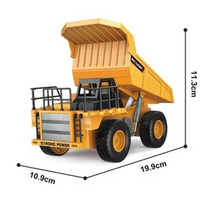 รถดั๊มพ์บังคับวิทยุรุ่นใหม่ SJY-13512 ขนาด 1:24 รถก่อสร้างบังคับวิทยุ 9 ช่องสัญญาณ 2.4GHz ขับเคลื่อน 4 ล้อ ชาร์จไฟได้ ของเล่นเด็ก - Product Image 4
