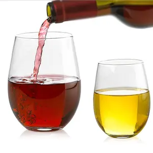 แก้วไวน์ไร้ขา-เป่าด้วยมือแก้วไวน์คริสตัลแบบไม่มีขาระดับพรีเมี่ยม-ชิมไวน์