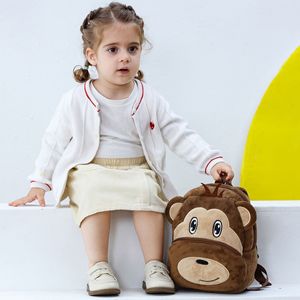 PLAYMAX New Original Animal Shape Kids <b>Backpack</b> Creative 3D Plush Design School Bag Cute Cartoon Mesh Zipper 20-35L Capacity 15" - Product Image 3