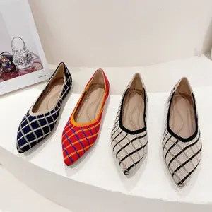 Trendy Pointy Simply Women's Pumps Flat Shoes Hot Sale Custom Casual Factory Price Women Work Shoes