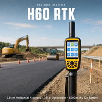 Kit de topographie GNSS RTK et station totale Maskura robuste avec étui antichoc pour la surveillance des zones de détonation minière
