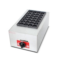 Équipement de collation de haute qualité Plaques simples en acier inoxydable Plaque de boule de poulpe japonaise Takoyaki Machine