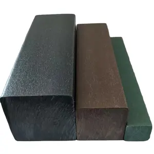 Kayu plastik HDPE padat persegi 38mm, bahan baru untuk penggunaan luar ruangan