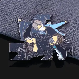 Lembranças presente personalizado lapela Pin maker hard cartoon metal kpop crachá pinos