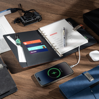 Journal de charge CARDSILK avec personnalisation du logo, idéal pour les coffrets cadeaux pour hommes et le branding, produits tendance 2025, agenda intelligent à feuilles mobiles