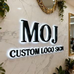 Individuelles 3D-Logo LED-Schild für Innen und Außen, Metall-Acryl Hintergrundbeleuchtetes Logo, Maßgefertigtes LED-Leuchtschild für Unternehmen - Product Image 5