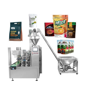Máquina de llenado y sellado de bolsas preformadas totalmente automática para albúmina, café en polvo, mezclas de jugos en polvo, bolsas con cierre y Doypack - Product Image 1