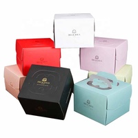 Boîte à Gâteau Mousse Personnalisée, Emballage Alimentaire, Recyclable, Boîte à Gâteau pour Pâtisserie, Noir, Mini Cupcake Contenants