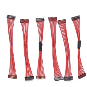 उल प्रमाणित कस्टम माइक्रो पिच वायर हार्नेस, सटीक इलेक्ट्रॉनिक्स के लिए माइक्रो कनेक्टर के साथ लाल अल्ट्रा-फाइन वायरिंग असेंबली - Product Image 1