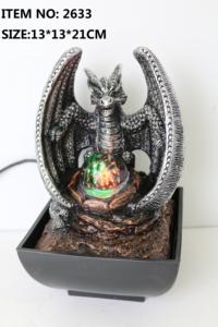 Résine nouveau style drago Plastique <span class=keywords><strong>petite</strong></span> fontaine d'eau intérieure à base carrée Fontaine d'eau de table - Product Image 4