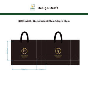Sacs cadeaux de luxe en carton avec poignées longues, impression sérigraphique, logo personnalisé pour chaussures et vêtements, matériaux recyclés, vente en gros - Product Image 5