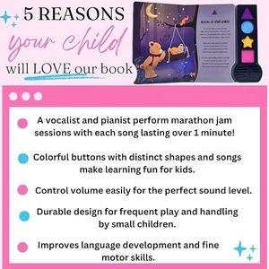 หนังสือดนตรีสําหรับเด็กวัยหัดเดินพร้อมเพลงนกบ่วง ของเล่นแบบโต้ตอบ ร้องเพลงพร้อม หนังสือเสียงมอนเตสซอรี่สําหรับเด็กเล็ก - Product Image 5