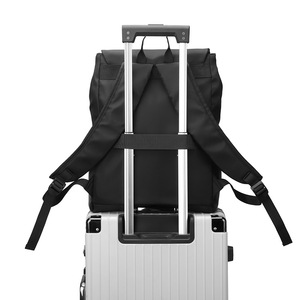 Custom Factory Custom Logo Shoulder Stock Waterproof Simple Design Usb Business Travel <b>Laptop</b> <b>Roll</b> <b>Top</b> <b>Backpack</b> - Product Image 4