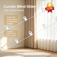 Glissière de rideau en plastique de 6 cm/8 cm, support de rail de rideau, accessoires pour rideaux et stores de salon