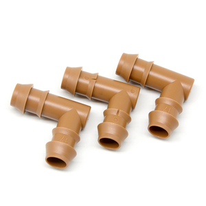 Système d'irrigation de jardin, connecteur <span class=keywords><strong>à</strong></span> barbelés brun, coude <span class=keywords><strong>à</strong></span> 90 degrés, raccords 1/2 pouce, <span class=keywords><strong>tuyau</strong></span> d'irrigation <span class=keywords><strong>goutte</strong></span> <span class=keywords><strong>à</strong></span> <span class=keywords><strong>goutte</strong></span> de 17 mm - Product Image 3
