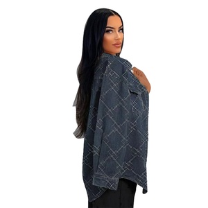 Nouvelle Arrivée 2025 – Chemise en Jean Élégante à Manches Longues pour Femme, Décontractée, Boutonnée, Col Rabattu, Imprimé Designer - Product Image 3