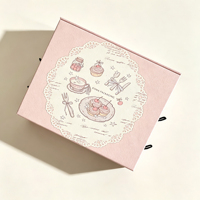 Boîte rigide multi-tiroirs écologique, boîte cadeau personnalisée pour desserts, boîte d'emballage rose avec tiroirs coulissants pour ensemble de chocolats et bonbons
