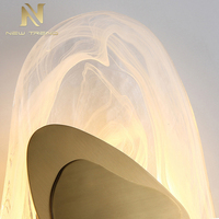 Lampe murale en verre LED de style minimaliste pour la décoration résidentielle, la maison, la villa, le salon, la chambre à coucher, le chevet