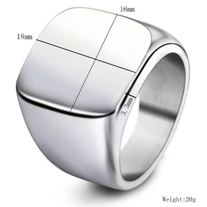 Мужское кольцо из нержавеющей стали, Современная 18-каратная позолоченная Гравировка «DIY», гравировка, подарок на день Святого Валентина, Прямая поставка ювелирных изделий - Product Image 6