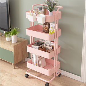 Hotsell Opvouwbare Rollende Utility Cart Keuken Organizer Ijzeren Gaas Fruit En Groenten Houder Keuken Karren En <span class=keywords><strong>Trolley</strong></span> - Product Image 4