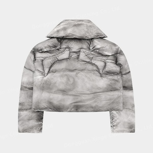 Veste matelassée épaisse et personnalisée pour homme, style designer, avec rembourrage en duvet, coupe oversize, pour l'hiver - Product Image 3