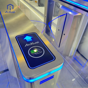 Trường Flap turnstile cổng tự động kiểm soát lối vào Flap Barrier <span class=keywords><strong>Gate</strong></span> cho thư viện Đại học với thẻ RFID/nhận dạng khuôn mặt - Product Image 5