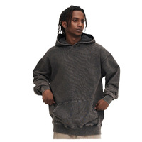 Sweat-shirt à capuche rétro délavé et vieilli 400G, coupe ample et oversize, veste coupe-vent écologique, streetwear unisexe