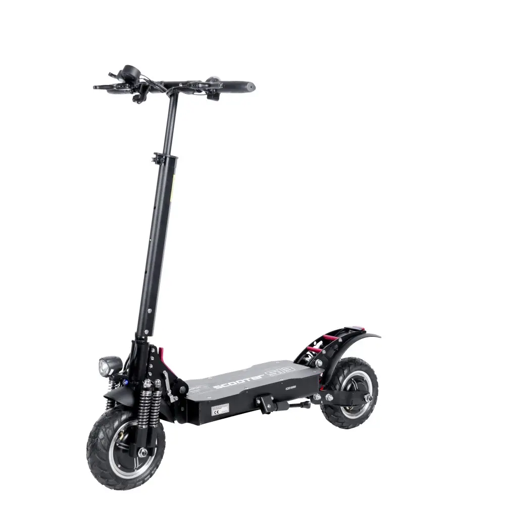 Alumínio quadro liga dobrável 48V/52V bateria 1200W motor duplo scooter elétrico