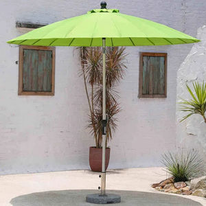 10 फीट एल्यूमीनियम आउटडोर पैटियो पैरासोल सूर्य प्रमाण 8 पसलियों फाइबर ग्लास छांगई पैरासोल के लिए - Product Image 3