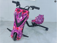 Tricycle Électrique de Haute Qualité 3 Roues 250W pour Enfants, Siège Lumineux, Trottinette Enfant, Kart de Drift 360°, Rotation Extrême en Extérieur