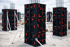 Rectangular Square Column Plastic <strong>Formwork</strong> Reusable Mold <strong>Shuttering</strong> for square Column <strong>Formwork</strong> Panels - Product Image 2