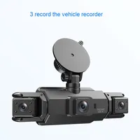 Caméra embarquée HD transfrontalière à quatre enregistrements, écran IPS, vision nocturne infrarouge, surveillance de stationnement 24h/24, enregistreur vidéo pour téléphone portable