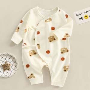 Pijama Enterizo de Algodón con Cierre para Bebé, Ropa para Recién Nacidos y Niños Pequeños, Venta al Por Mayor de Fábrica - Product Image 1