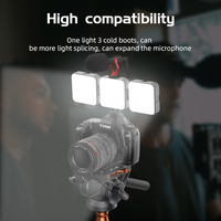 Mini lumière de remplissage RGB S65, poche, portable, petite LED sans fil, éclairage multicolore pour téléphone portable, photo, vidéo en direct, caméra