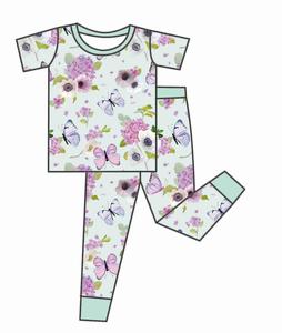 Qingli OEM Custom Factory NO Tariff Saint Patrick's Kids Sport Sets with Casual Flower Short Sleeve and Pants Kids Outfit - Product Image 1