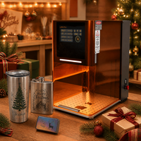 Machine de gravure laser DIY pour cadeaux de Noël, décorations d'arbre généalogique, puzzles, marquage couleur, souvenirs du Nouvel An pour enfants et artisans - 60W & 40W