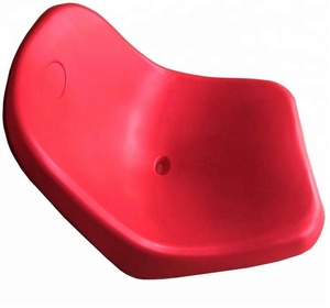 Asiento de plástico impermeable para interior y exterior, para estadios, venta al por mayor, asiento fijo de respaldo medio, silla de plástico para audiencia - Product Image 1