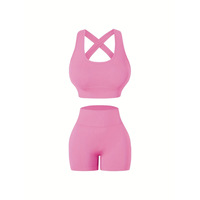 KY35 personnalisé coloré doux Gym costumes sous-vêtements femmes Fitness musculation Yoga tissu Nylon Sexy sans couture ensembles d'entraînement
