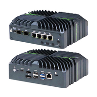 Mini PC Partaker Intel I7 1255U I5 1235U WIFI6 COM HD DP Tipo-C 2*DDR5 Computadora de Escritorio para Oficina/Hogar 4*2.5G LAN Win11 2x10GbE SFP