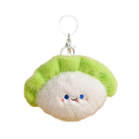 Échantillon gratuit Fabricant pas cher Concevez votre propre peluche Porte-clés Sac à jouets en peluche mignon en coton avec pendentif pour les vacances