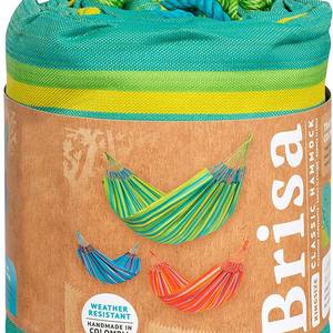 Hamaca Clásica Extra Grande Woqi Lime, Capacidad de 200 lb, Resistente a la Intemperie, Duradera, para Acampar al Aire Libre, Diseño Tropical de Poliéster - Product Image 5