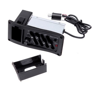 EQ 7545R gitar Preamp amplifikatör Pickup 4 Band gitar akustik eq ile 6.5MM çıkış - Product Image 5