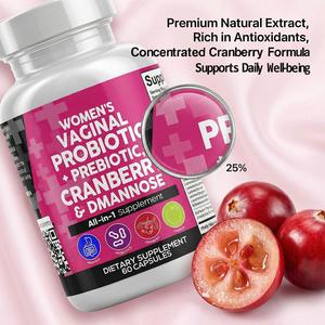Fairoy Integratore Alimentare Probiotico Prebiotico per Donne con Mirtillo Rosso e D-Mannosio Tutto in Uno 60 Capsule - Product Image 3
