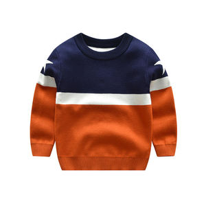 <span class=keywords><strong>Pull</strong></span>-over en tricot à <span class=keywords><strong>col</strong></span> <span class=keywords><strong>rond</strong></span> pour enfants de printemps <span class=keywords><strong>Pull</strong></span>-over d'hiver pour garder la chaleur <span class=keywords><strong>Pull</strong></span>-over épais pour bébé garçon - Product Image 1
