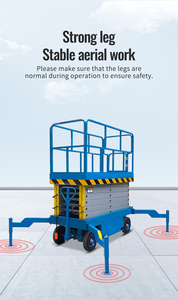 Plataforma de trabajo aéreo móvil elevada eléctrica de nuevo diseño 2024, elevador de tijera de andamio automático hidráulico - Product Image 6