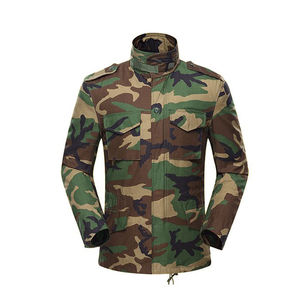 Veste tactique M65 pour homme, camouflage vert woodland, résistante à l'abrasion, anti-déchirure, de qualité supérieure, vente en gros - Product Image 1